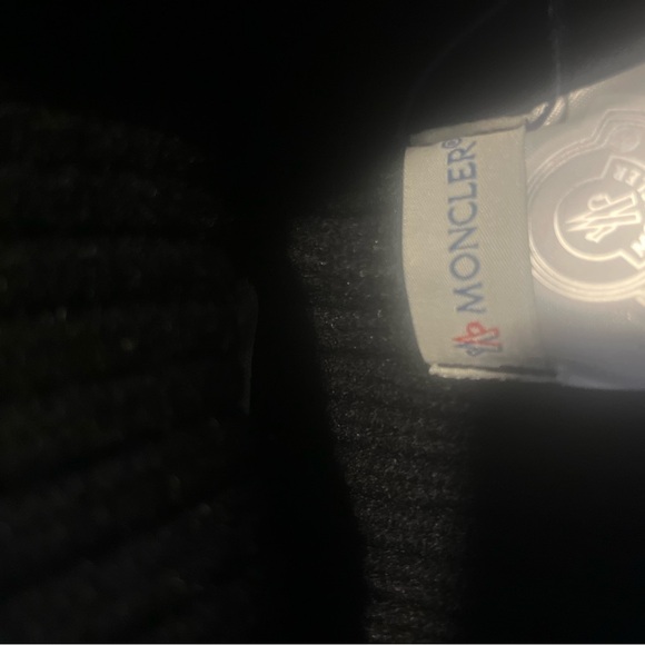 Moncler Black Knit Beanie - Picture 3 of 3